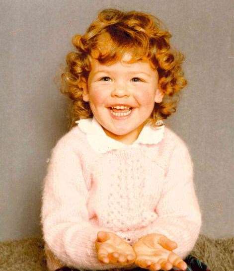Lauren Edwards, aged three, was brought up in Australia