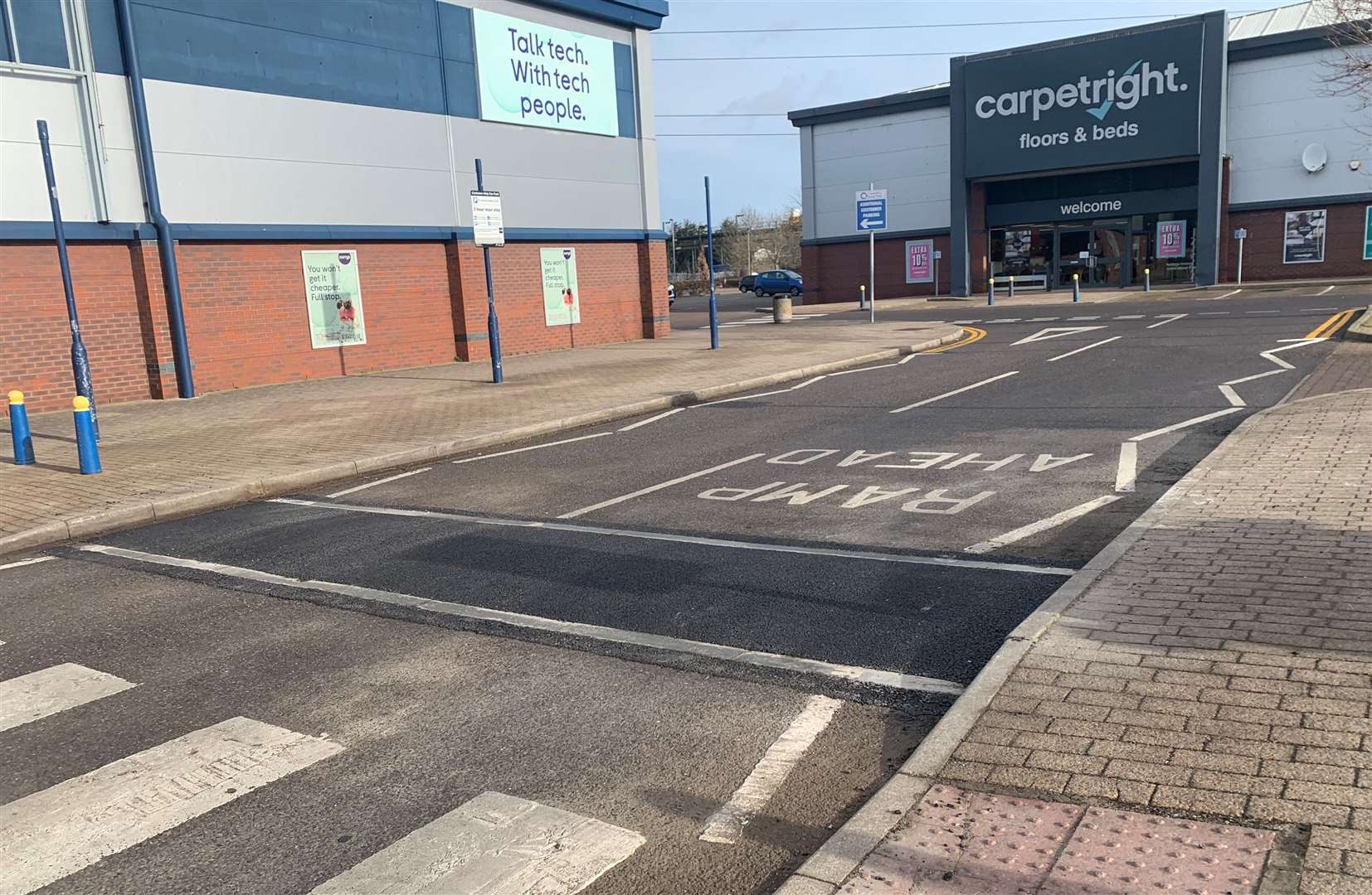 The speed bumps at Canterbury Retail Park were lowered after a KentOnline article