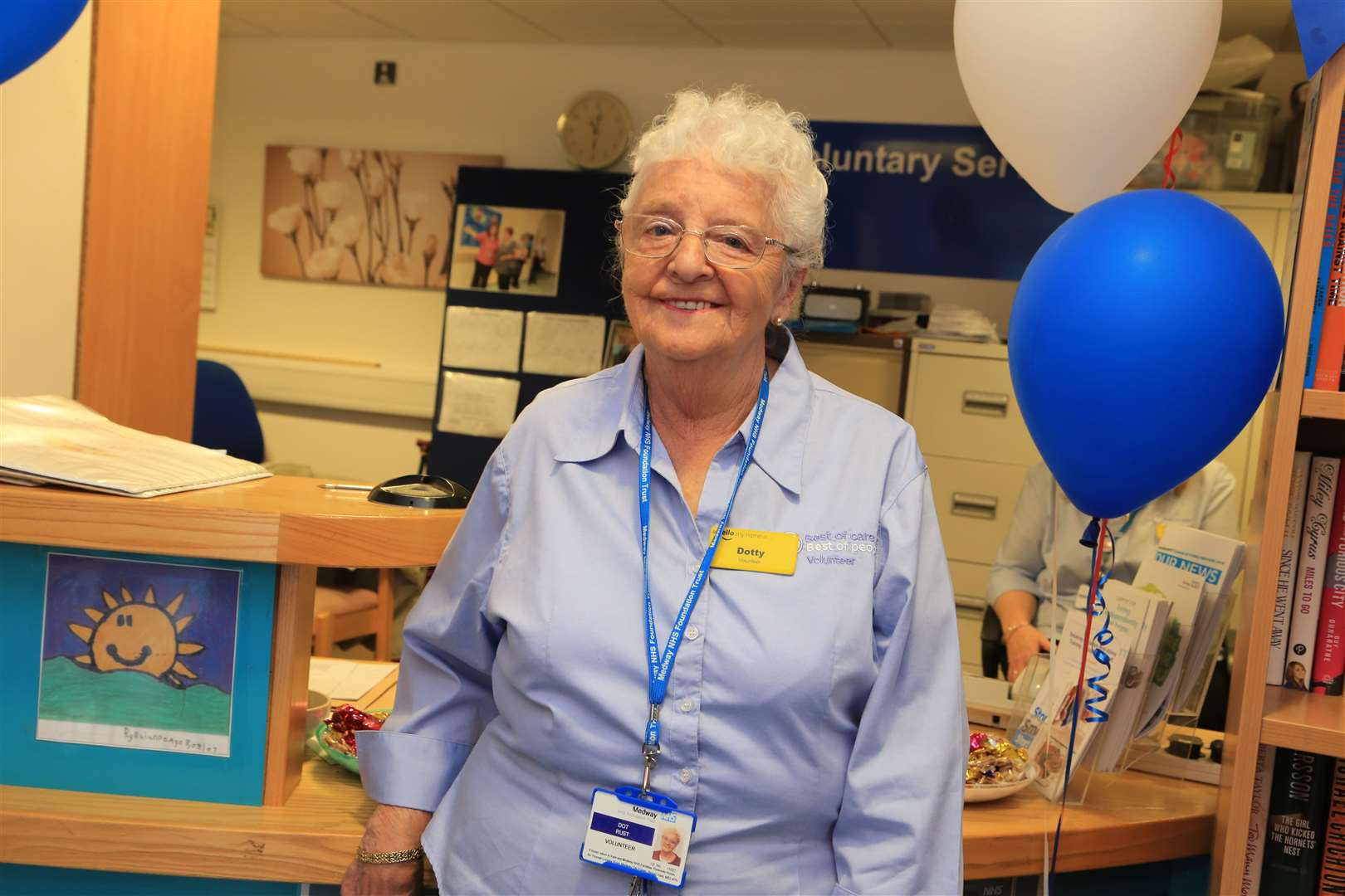 Dot Rust is one of the friendly faces at Medway Maritime Hospital (11898310)