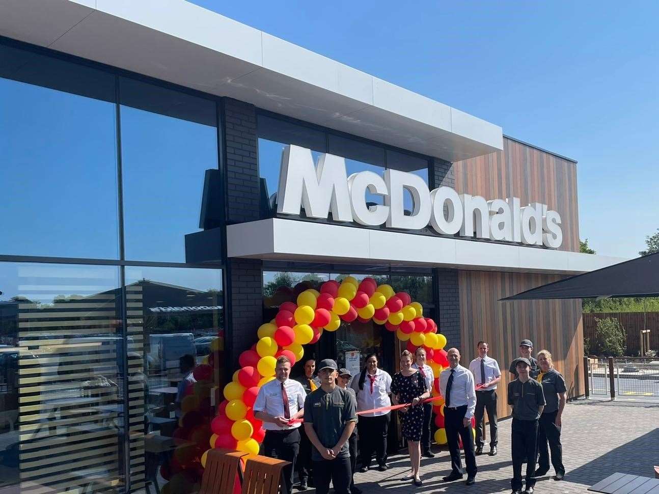 Chatham and Aylesford MP Tracey Crouch unveils the new McDonald's in Snodland Picture: McDonald's