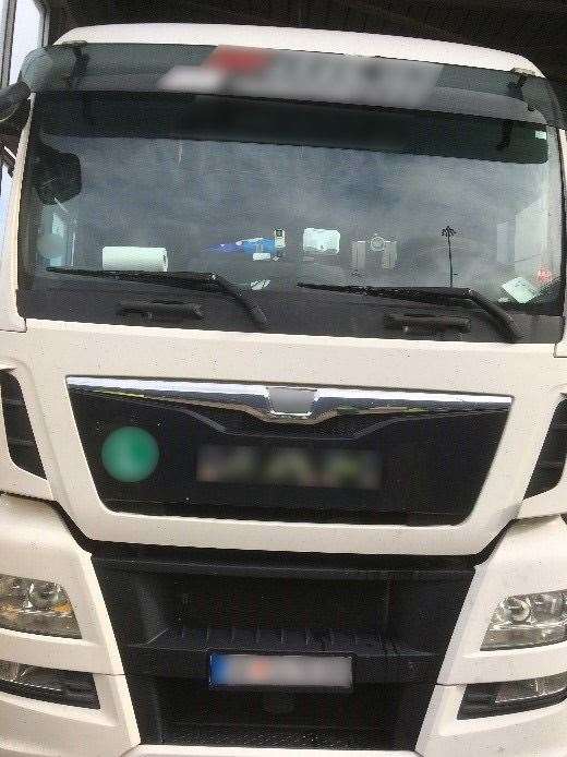 The lorry driven by Macedonian national Isa Bushi was stopped at Dover on August 22 Picture: Home Office