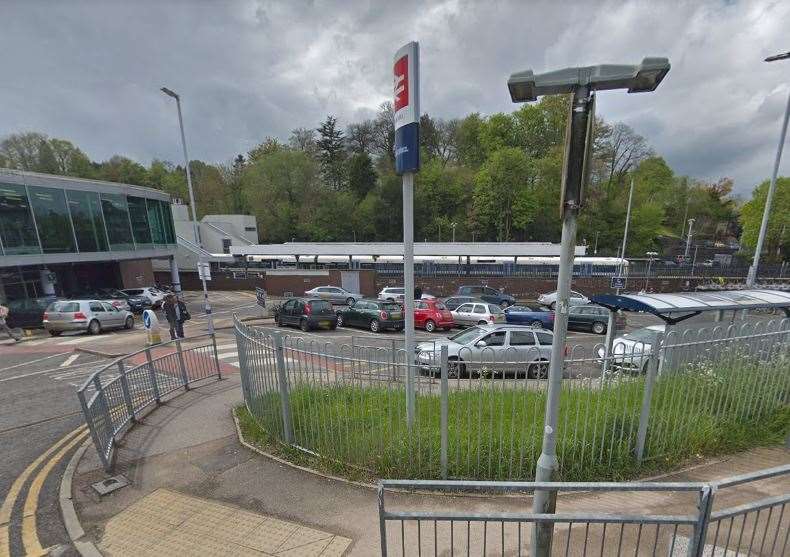 Lines between Sevenoaks, pictured, and Tonbridge railway stations were blocked. Picture: Google