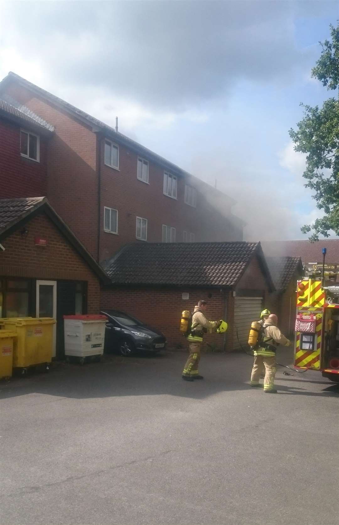 Fire crews at the scene. Picture: Ben Reed Roberts