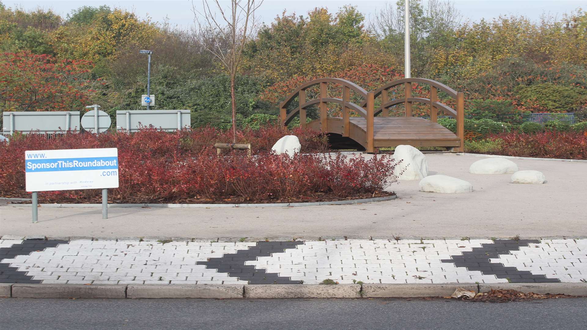 Planting has finally taken place on a Japanese Garden on the Will Adams Roundabout, in Gillingham. Picture: John Westhrop