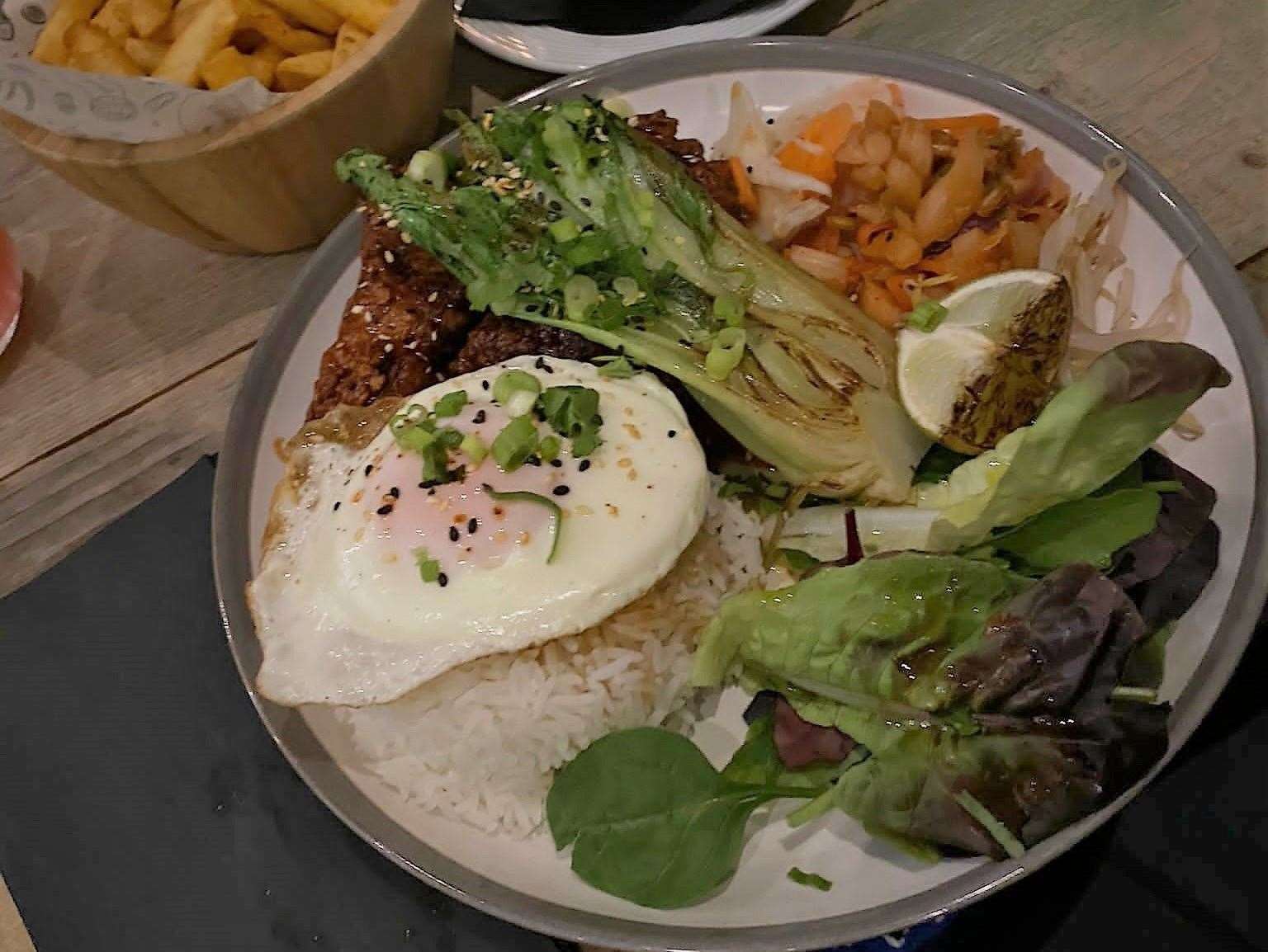 The Korean fried chicken bibimbap at The Bao Baron in Folkestone was another popular dish