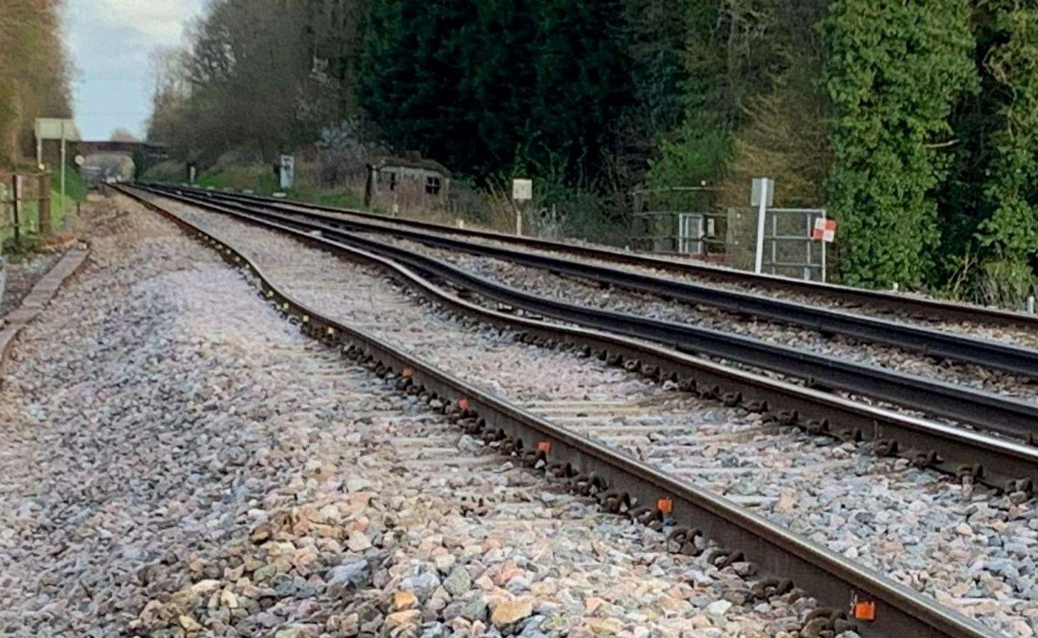 Network Rail says trains between Tonbridge and Edenbridge could not safely run. Picture: @NetworkRailSE