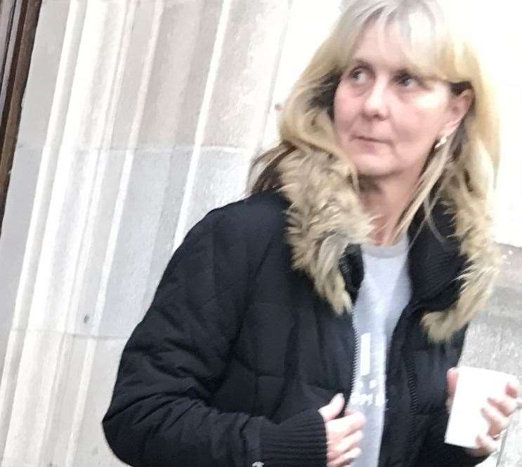 Claire Akehurst, 48, leaves Maidstone Magistrates Court