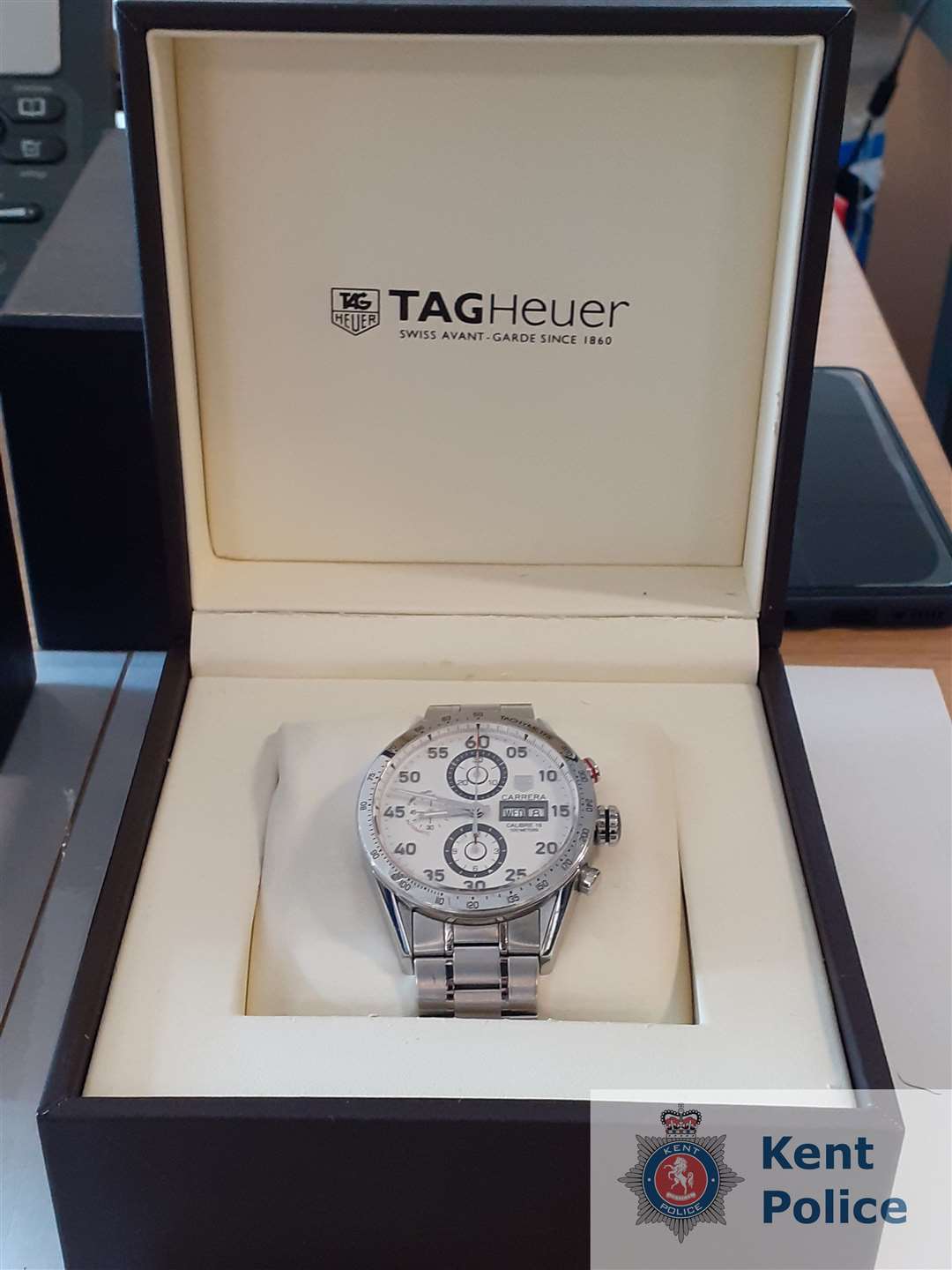 Luxury watches were also seized. Picture: Kent Police