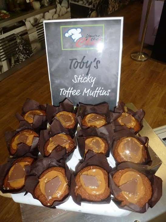 Toby's sticky toffee muffins