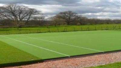 How the surface of the nets at The Judd School in Tonbridge would look. Picture: KCC