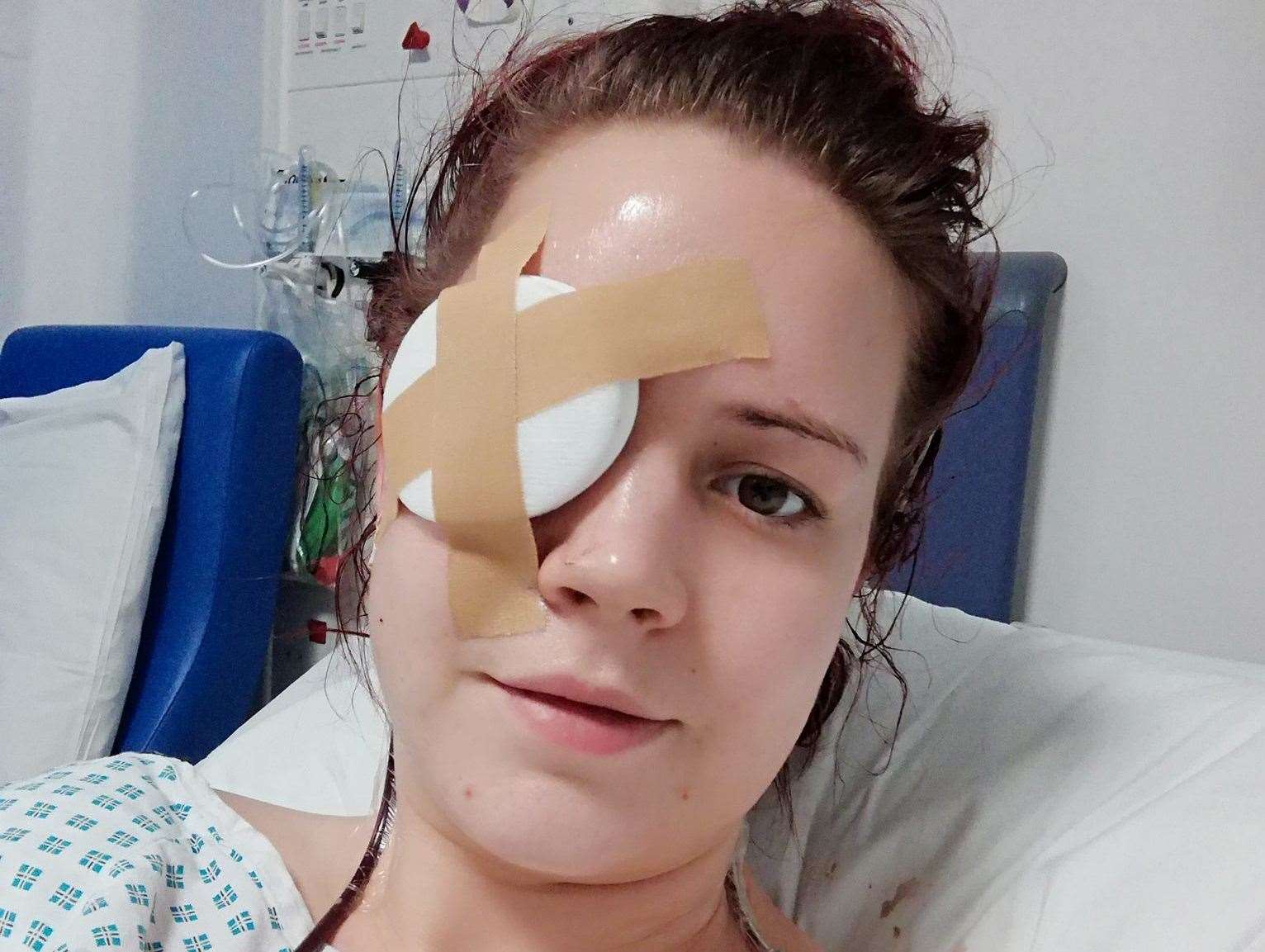 Toni Crews following major surgery after her second diagnosis in January 2019