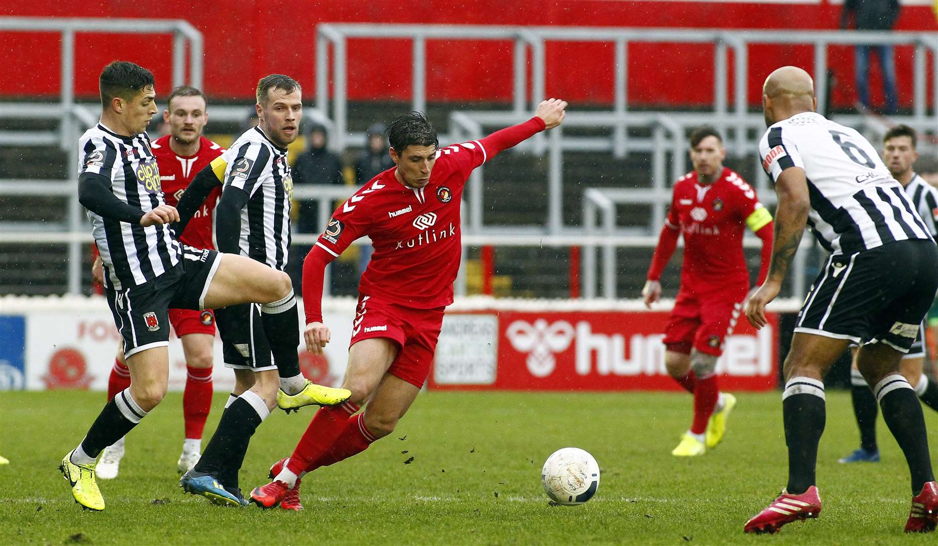 Action between Ebbsfleet United and Chorley last season Picture: Sean Aidan