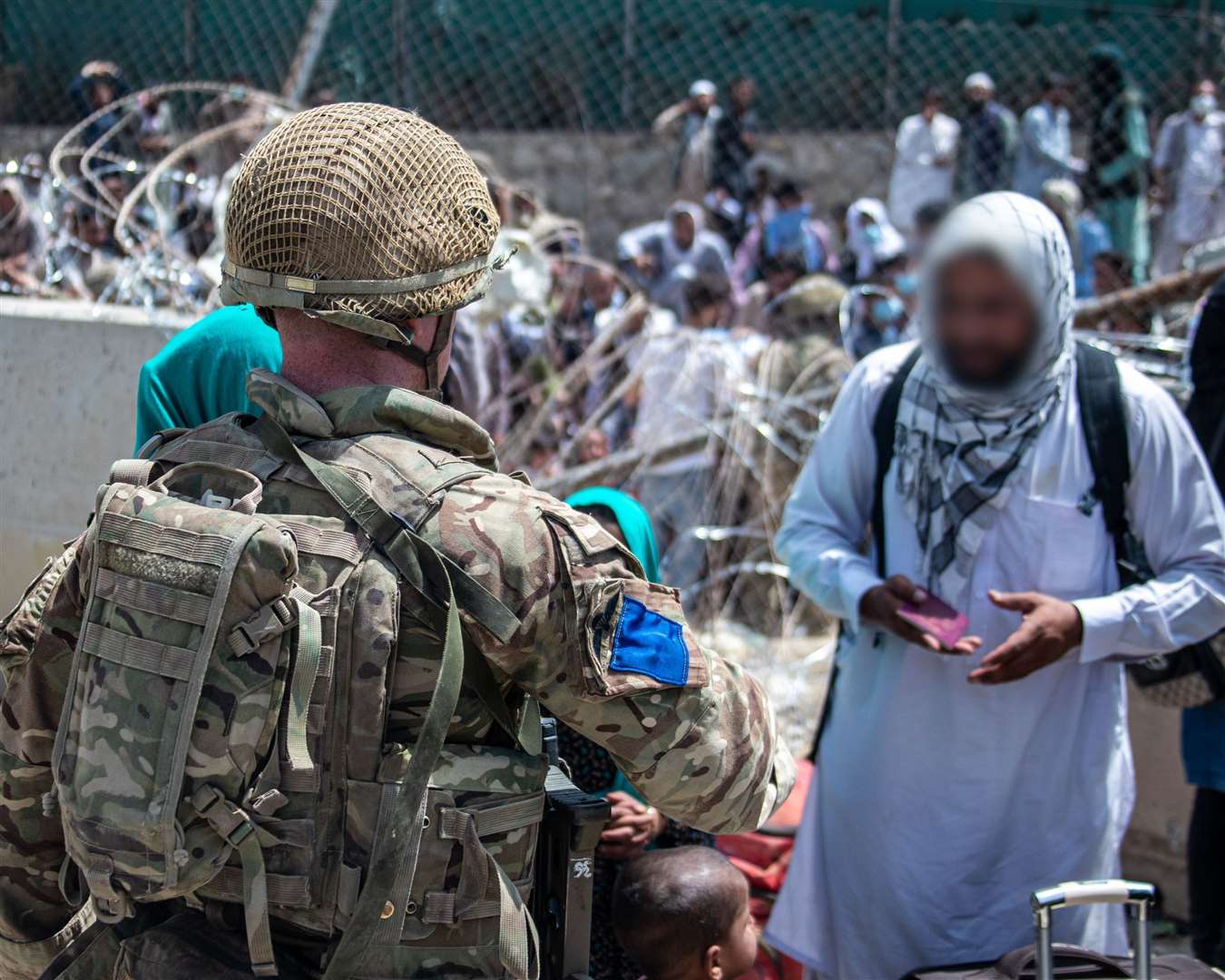 The evacuation in Afghanistan. Picture: MoD