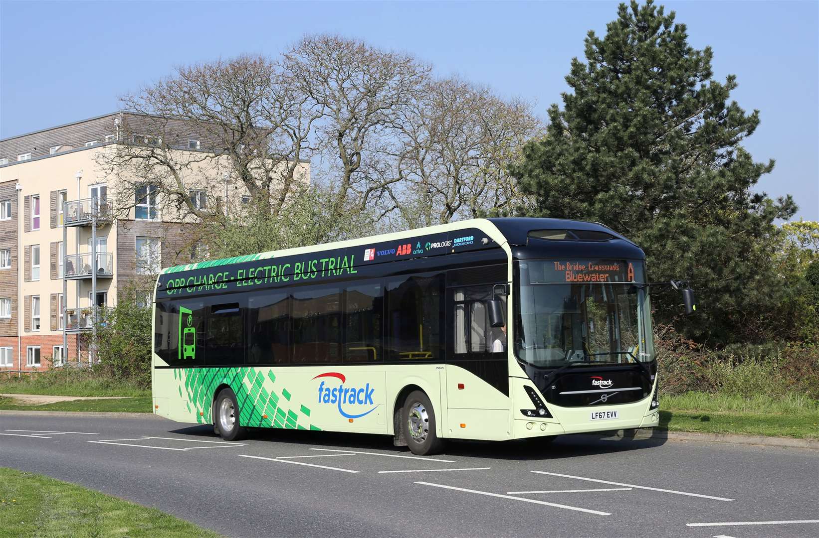 Electric buses have previously been trialled in Dartford. Picture: KCC