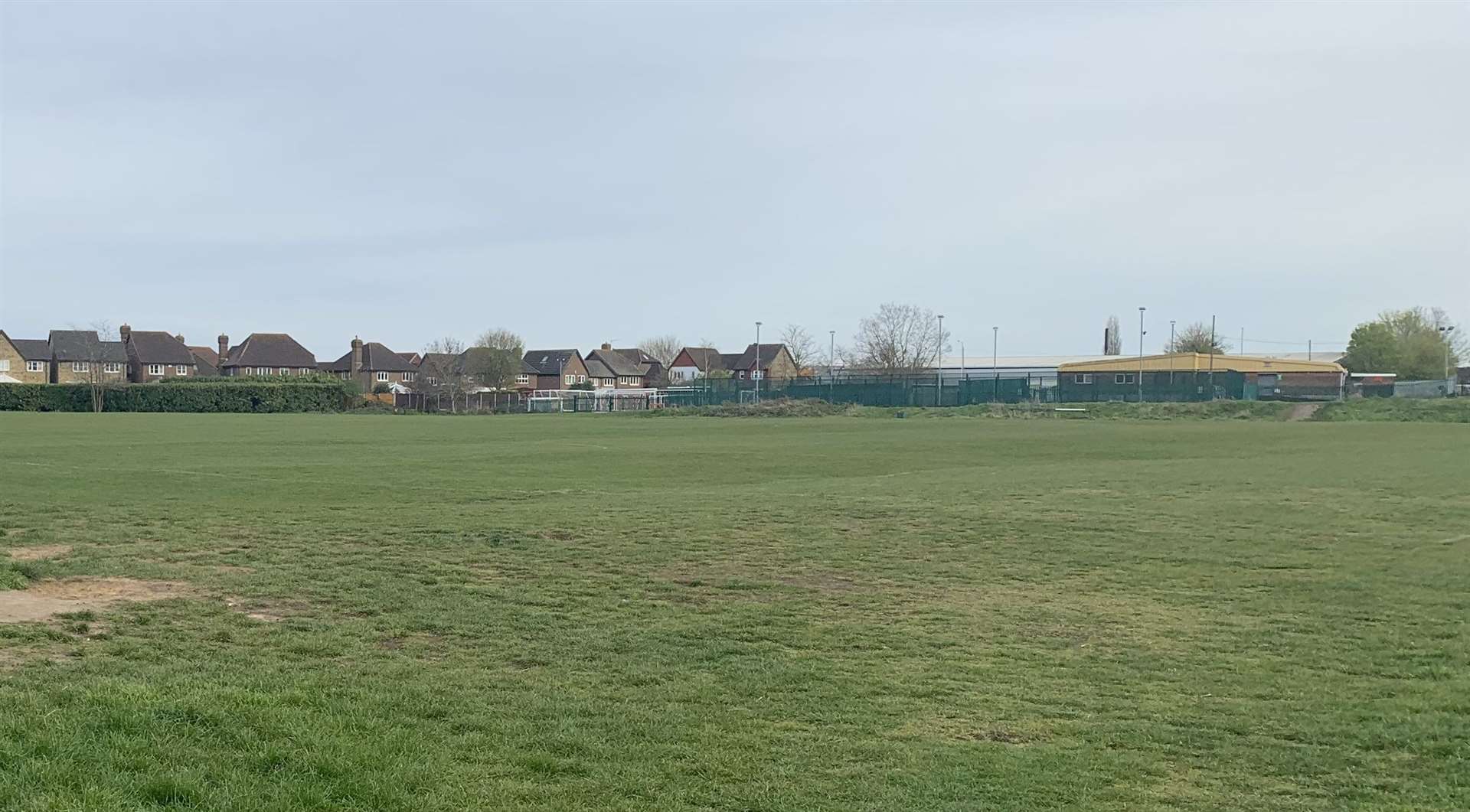 The property at Heath Lane Open Space that Fleetwood United FC wanted to fence off.  Image: John Tidy