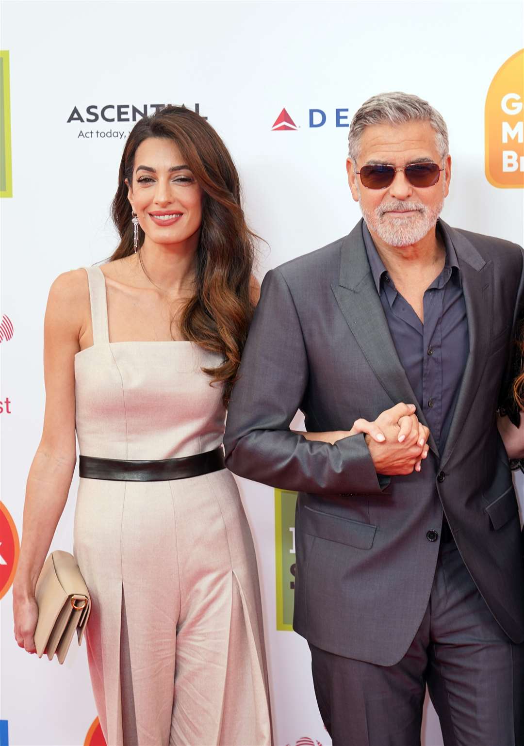 Amal and George Clooney attending the Prince’s Trust Awards (Ian West/PA)