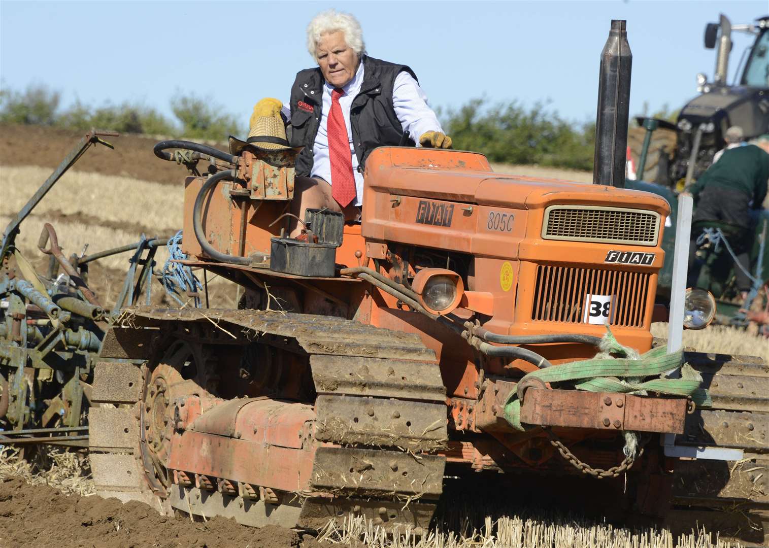 Adrian Ovenden taking part in the East Kent Ploughing Match in 2018