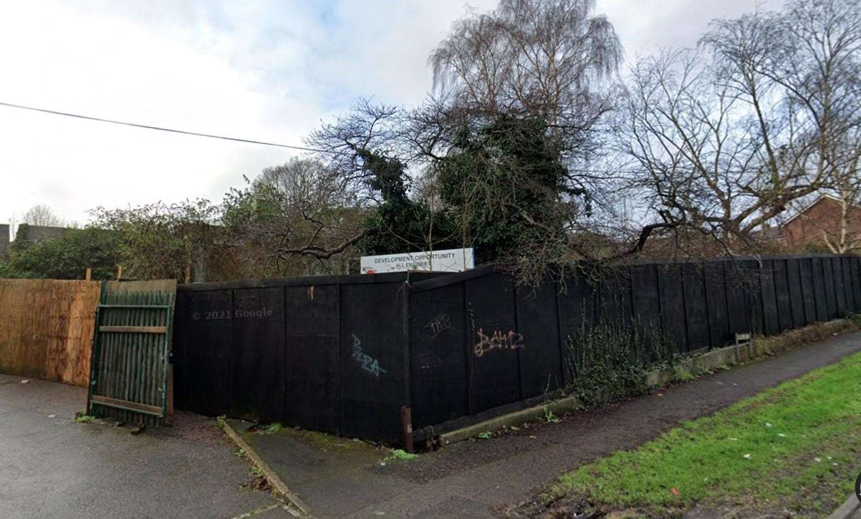 The site earmarked for 88 flats in Bligh Way, Strood. Picture: Google Streetview