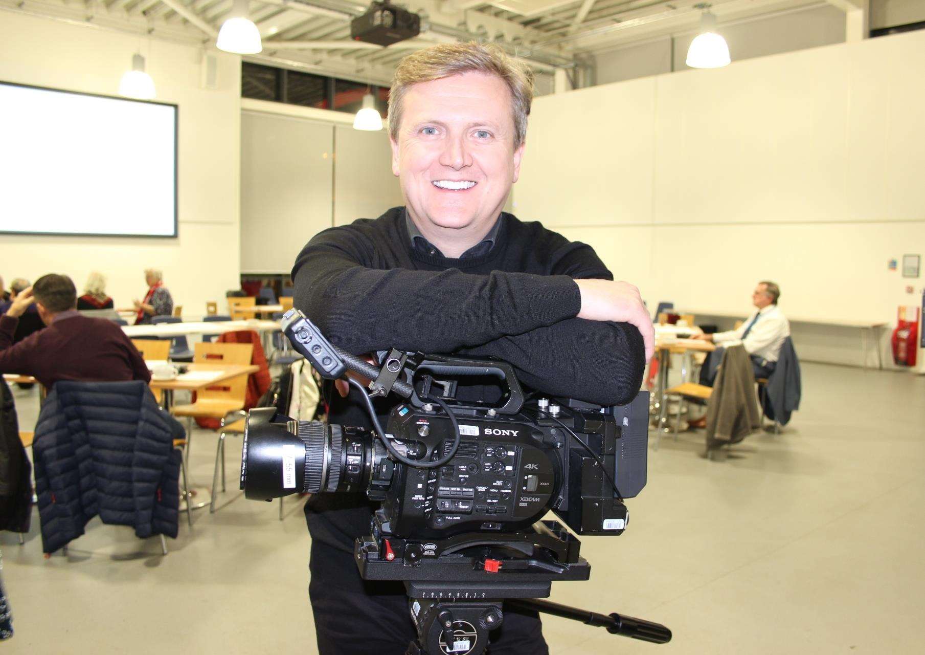 Aled Jones visited Sheppey to record an episode of the BBC TV flagship religious programme Songs of Praise