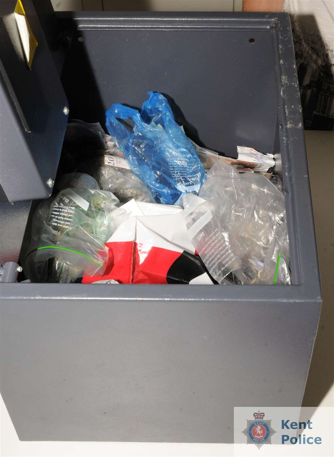 Items found in a safe had an estimated value of between £5,000 and £10,000. (7585146)