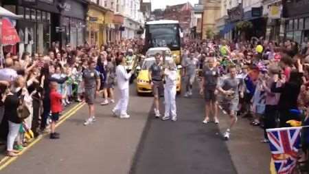 The Olympic torch relay through Tunbridge Wells