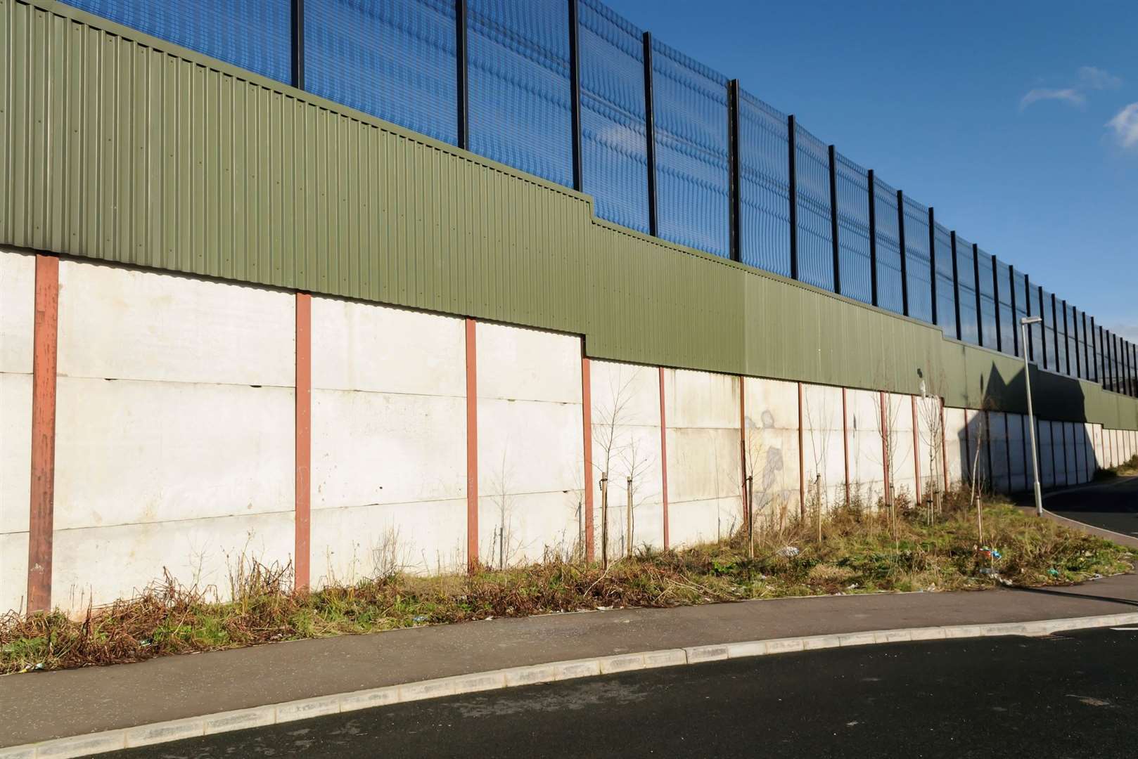 A "peace wall" in Belfast, Northern Ireland, which was erected to divide Roman Catholic and Protestant communities. Picture: iStock/Stephen Barnes