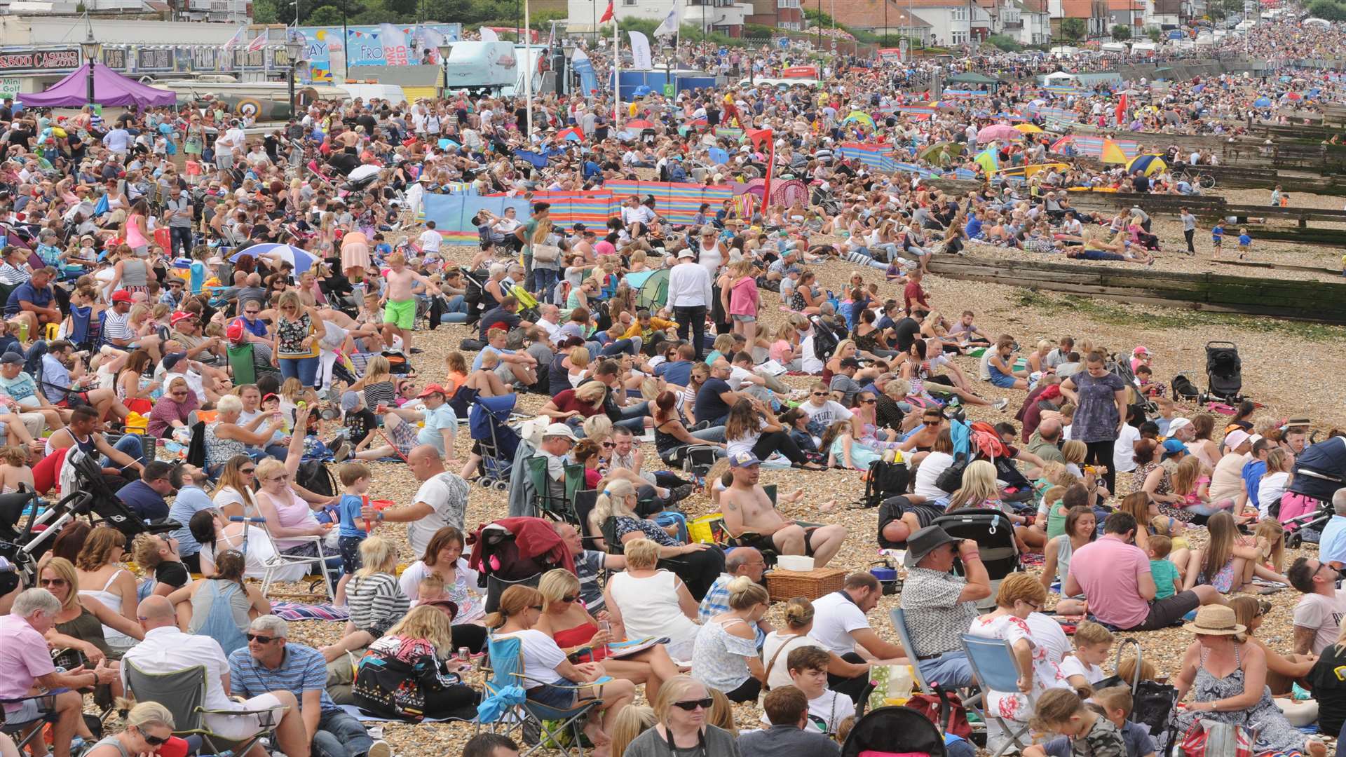 Thousands of people attend the air show