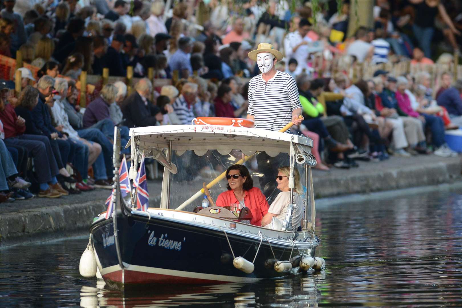 The fete brings crowds to the canal for two displays, one in the daytime and one in the evening. Picture: Gary Browne
