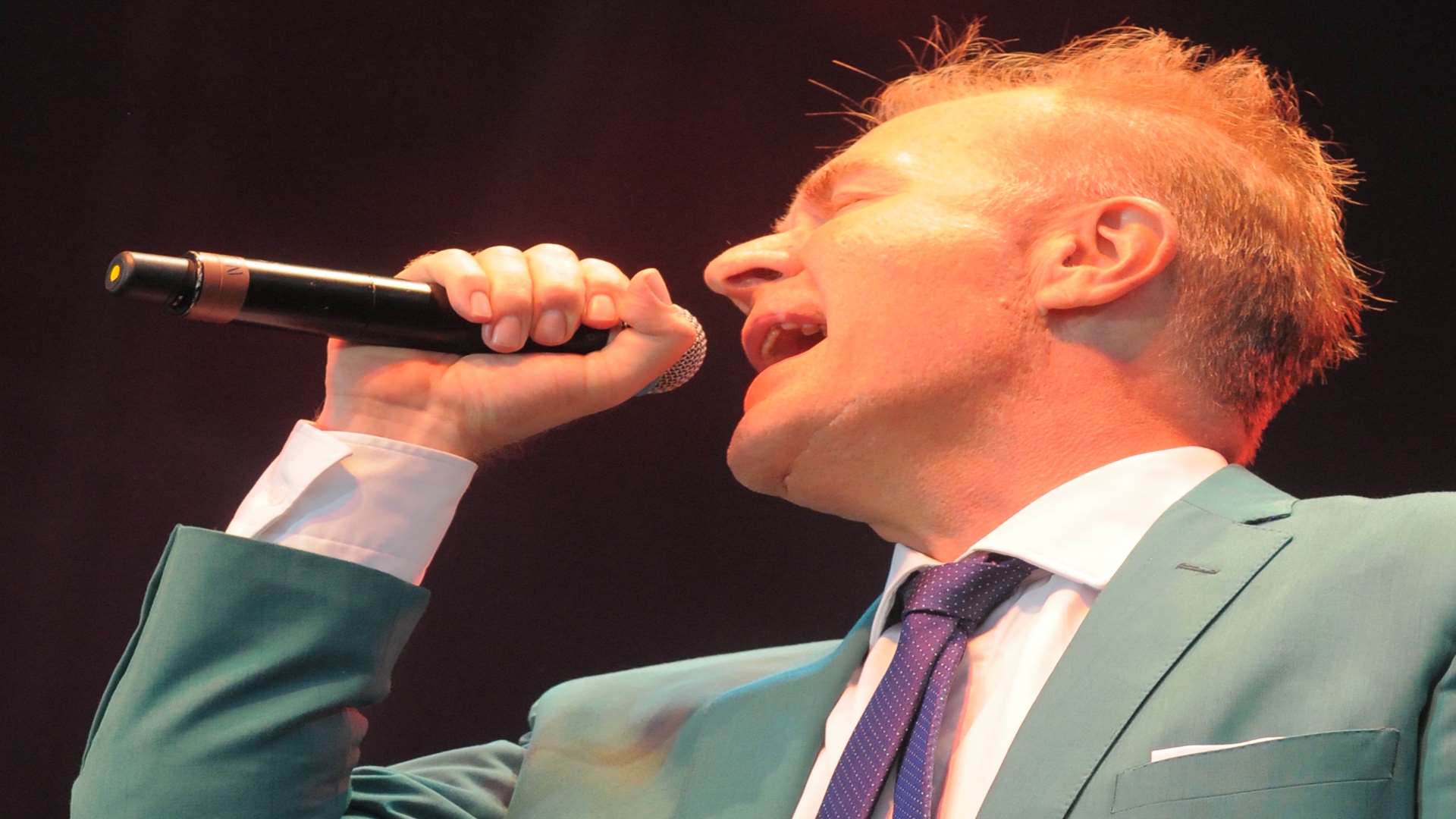 Martin Fry on a previous visit to the Kent for the Rochester Castle Concerts