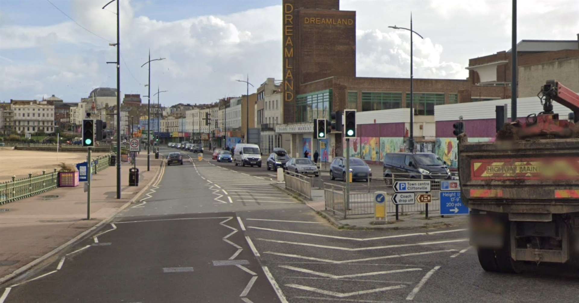 A gas leak in Margate has shut part of its seafront. Picture: Google Maps