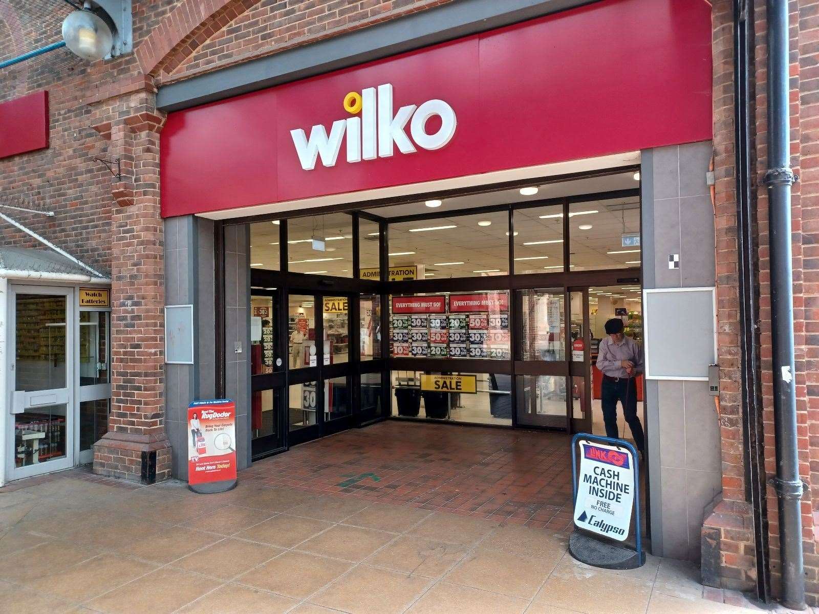 The Wilko store in Park Mall, Ashford, is confirmed to be among those closing