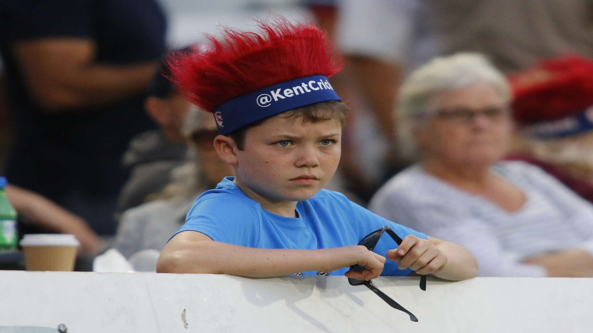A young Kent fan worries about the result Picture: Andy Jones