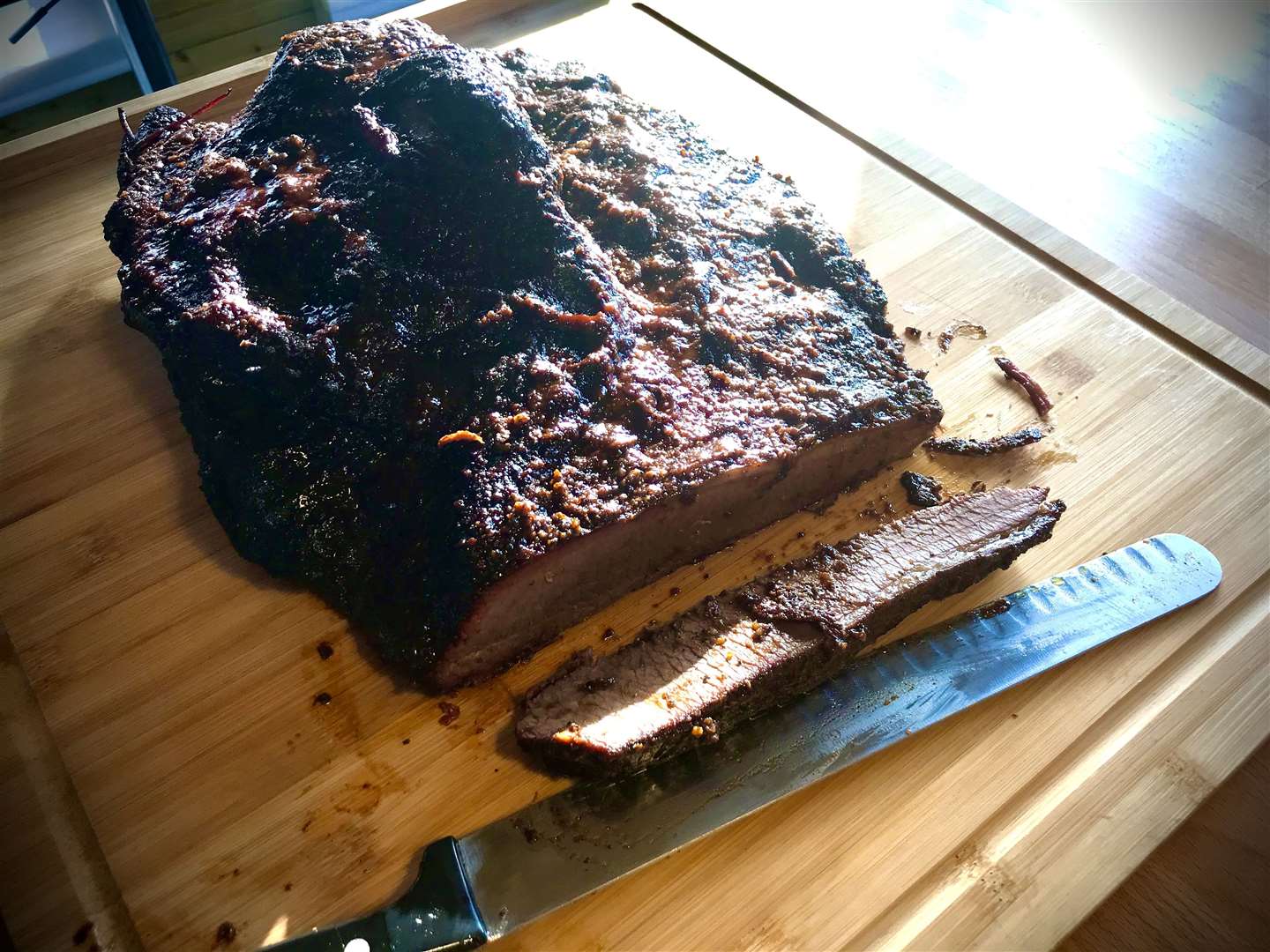 Jackie Weight's BBQ beef brisket – she says cooking it 'low and slow' is the secret. Picture: SWNS