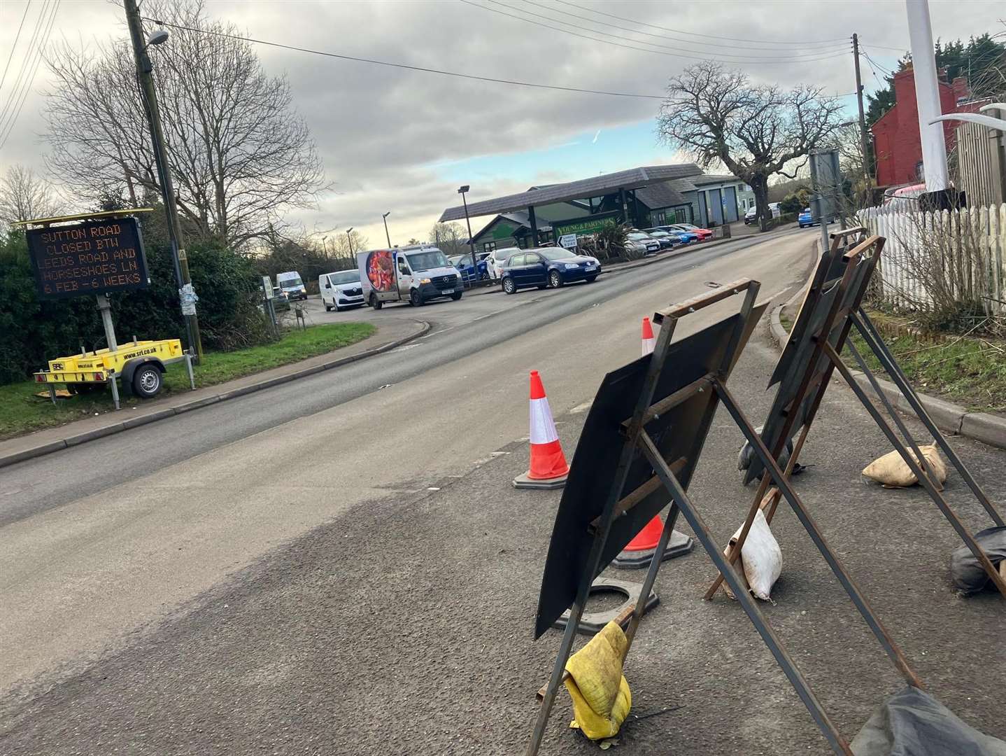 The back road, which connects the A274 and the A20, was shut for more than two months while South East Water laid new pipes.