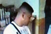 CCTV image of a man police would like to trace in connection with the alleged theft of a mobile phone.