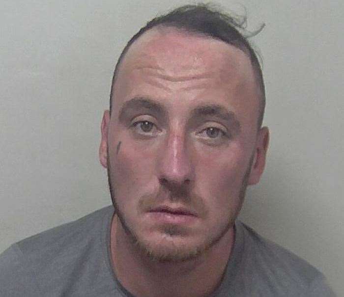 George Mason, 29, from Margate, has been jailed for eight years. Picture: Kent Police