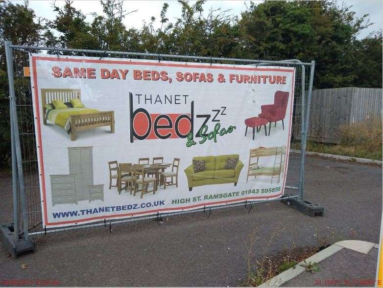 One of the Thanet Bedz adverts