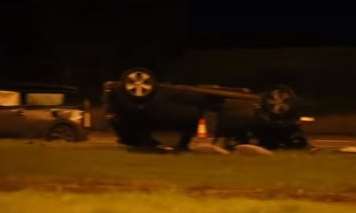 The crash scene last night