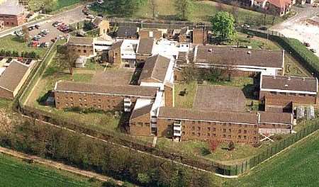 An aerial view of Rochester's Cookham Wood prison. Picture courtesy MIKE GUNNILL: