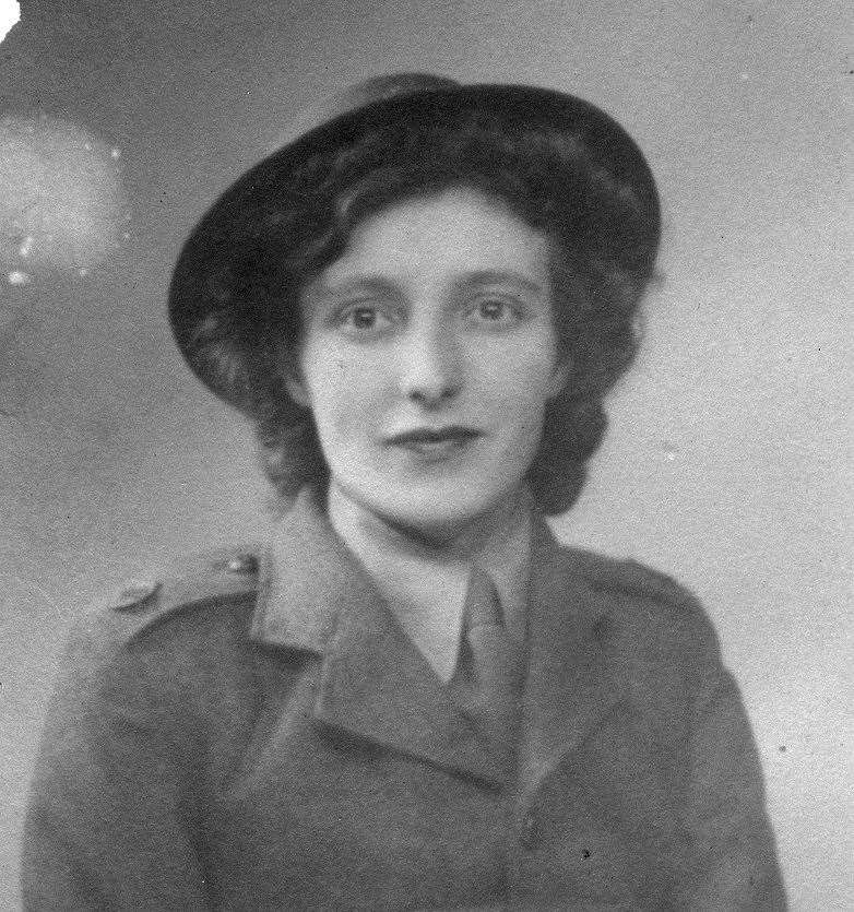 Margaret McLelland in unifrom during WWII. Picture: David Sisterson (42673604)