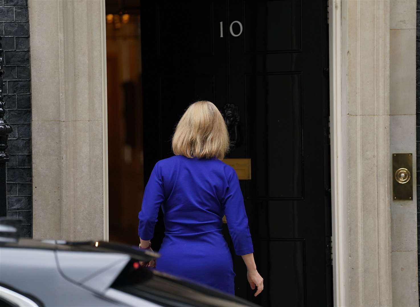 Liz Truss pictured entering 10 Downing Street amid a Cabinet reshuffle (Stefan Rousseau/PA)
