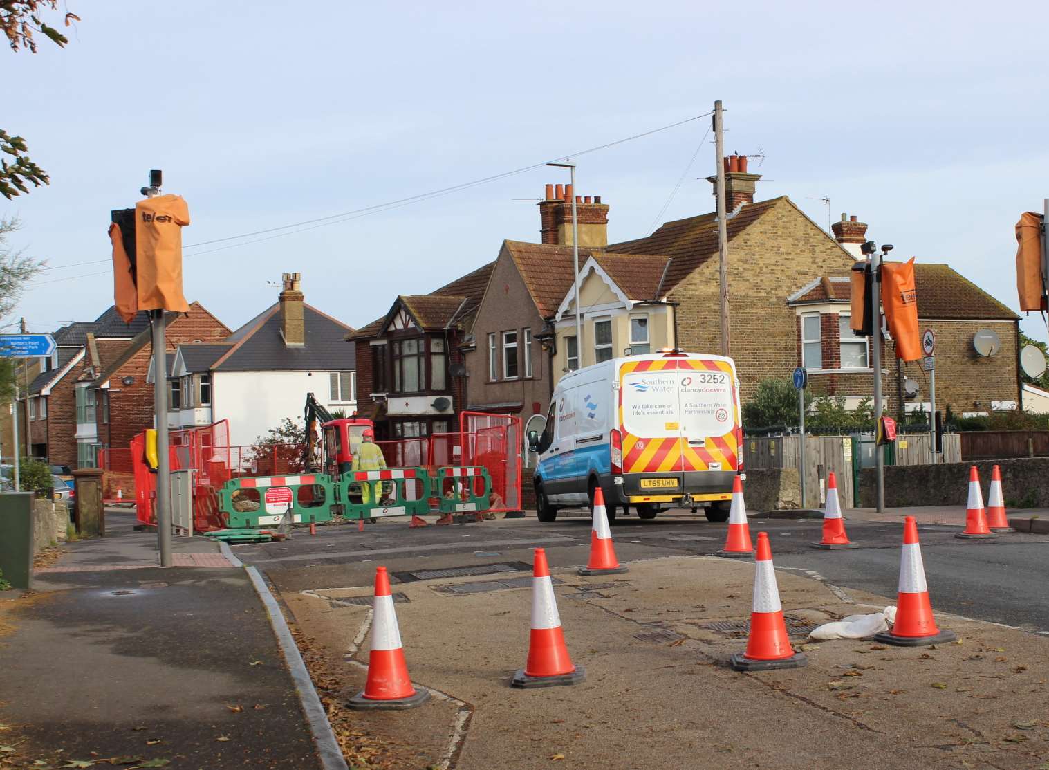 No through road: Sheerness High Street closed for water repairs at the cana