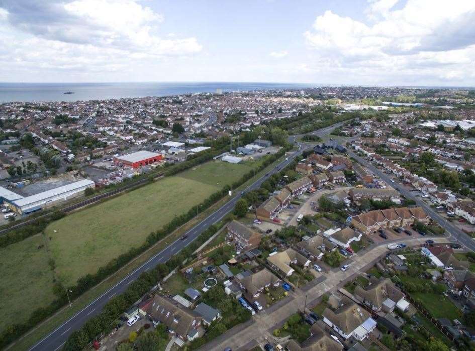 A bird's-eye view of the proposed site. Picture: Lidl (8169386)
