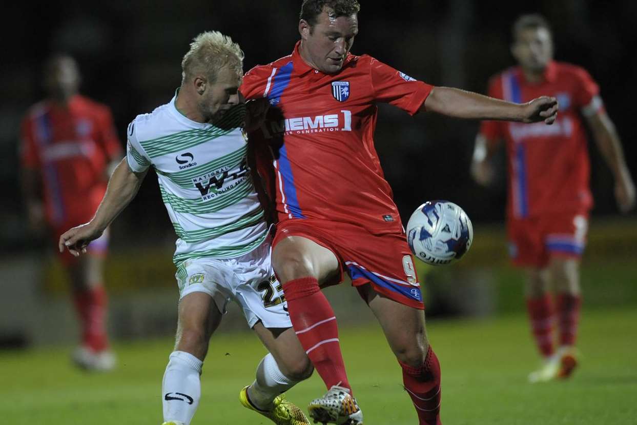 After years wearing Nike boots, Danny Kedwell has switched to adidas Predators and wore them in the 2-1 win at Yeovil on Tuesday Picture: Ady Kerry
