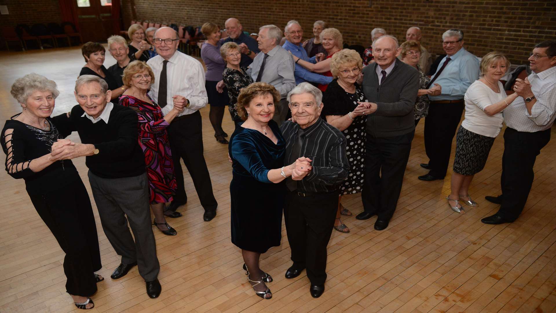 Valerie and David Langridge leading dancers from the Active Retirement group's monthly tea dance at Shorne Village Hall. Picture: Gary Browne