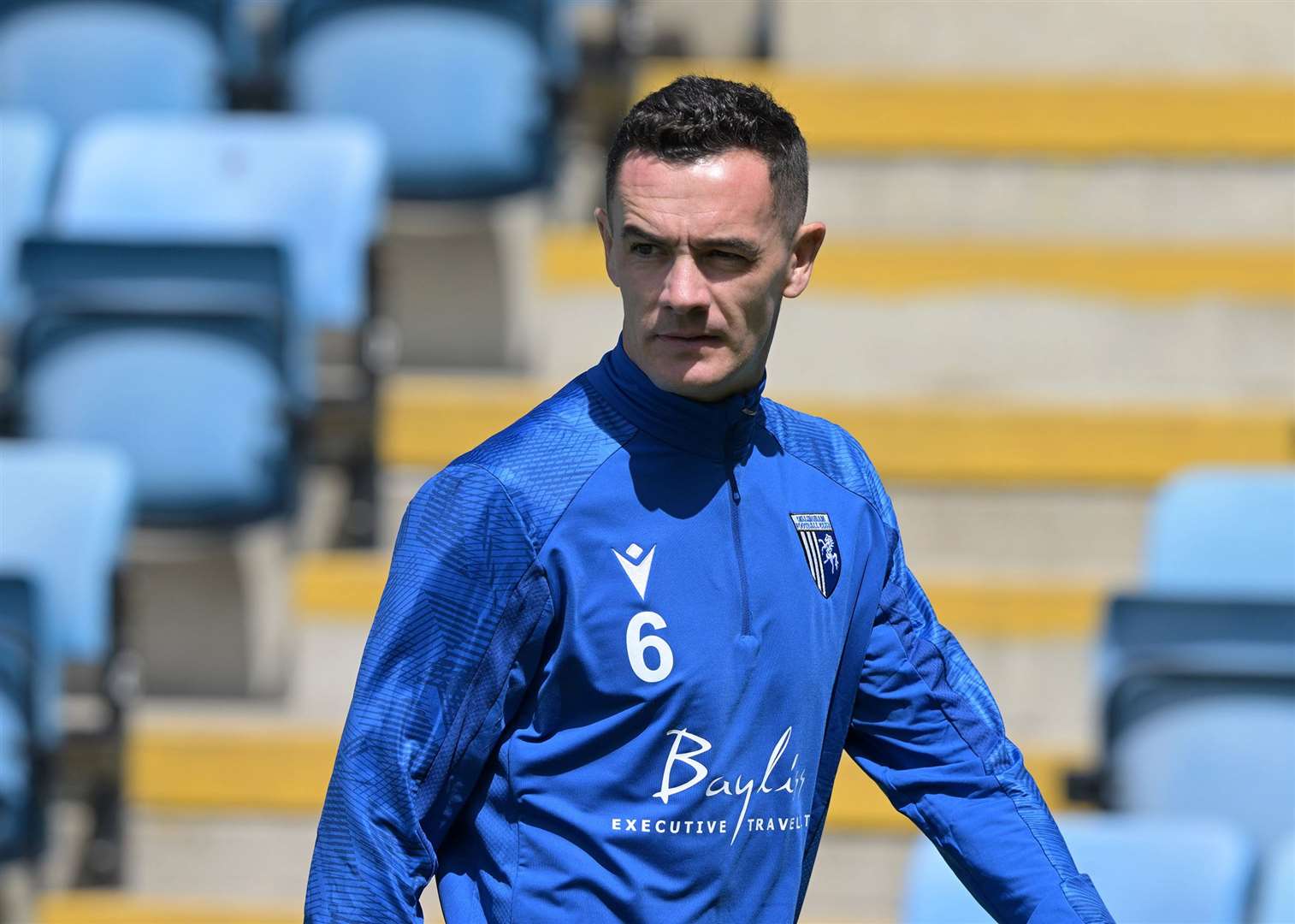 Former Millwall player Shaun Williams captained the Gills on Saturday. Picture: Keith Gillard