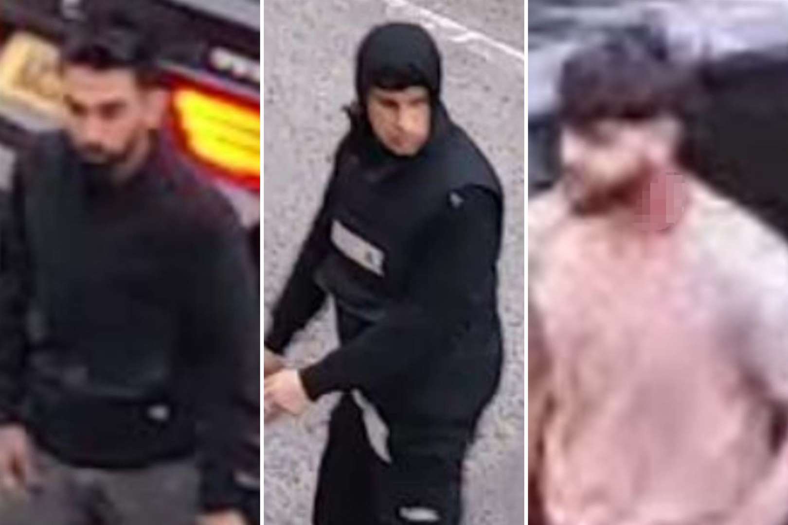 Pictures have been released of three men after a brawl in Canterbury. Picture: Kent Police