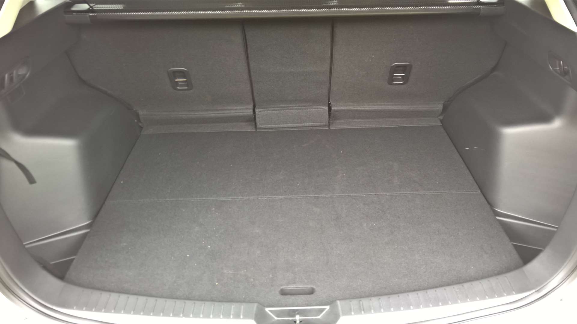 The boot is a good size but you don't get a flat floor with the rear seats stowed