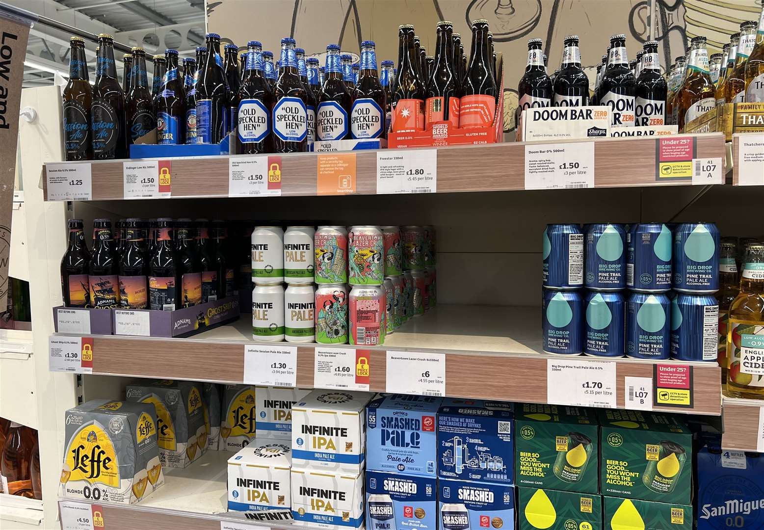 There is a growing range of non-alcoholic beers available