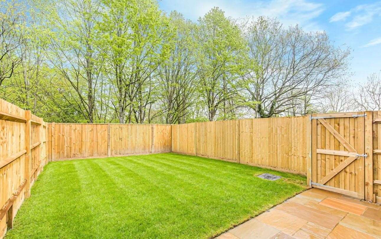 The turfed garden. Picture Zoopla / Ibbett Mosely